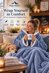 Wearable Hooded Fleece Blanket