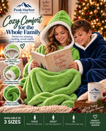 Wearable Hooded Fleece Blanket