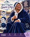 Wearable Hooded Fleece Blanket