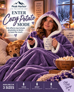 Wearable Hooded Fleece Blanket