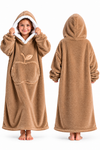 Wearable Hooded Fleece Blanket