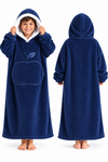 Wearable Hooded Fleece Blanket