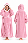 Wearable Hooded Fleece Blanket