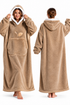 Wearable Hooded Fleece Blanket