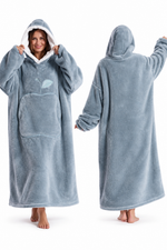 Wearable Hooded Fleece Blanket